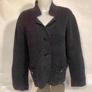 Chico’s black cotton cardigan sweater Chico’s size 3